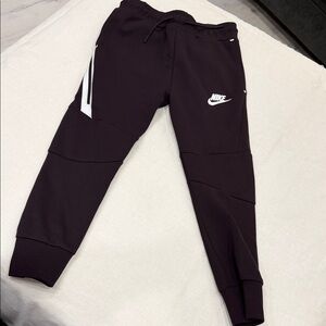 Nike Kids Dark Gray Joggers with White Accents